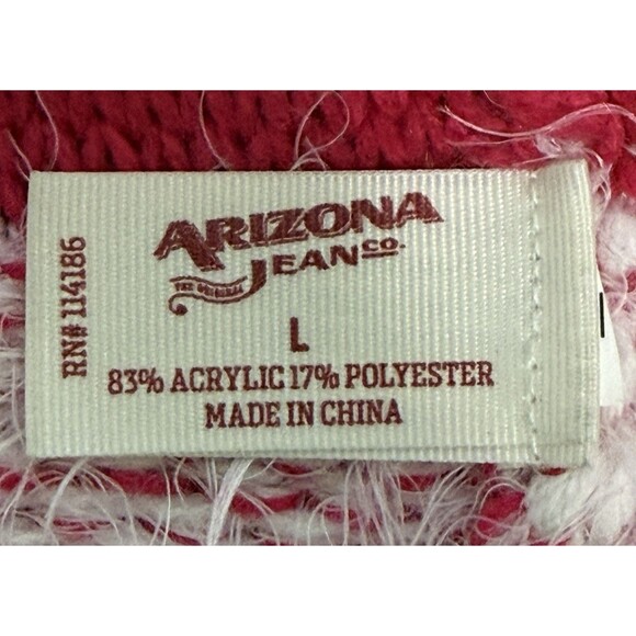 2 Arizona Women’s Fuzzy Cozy Fair Isle Hooded Sweaters Y2K Cute Aztec Casual Lg - Picture 16 of 16